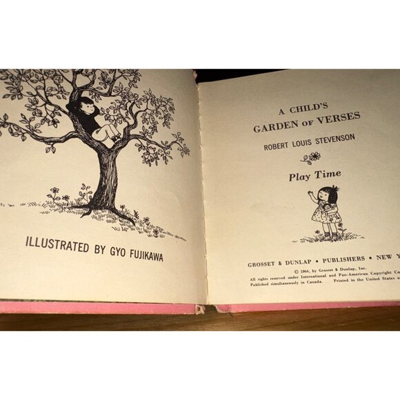 A Childs Garden Of Verses By Robert Louis Stevenson Set Bed & Play Time - Picture 5 of 9